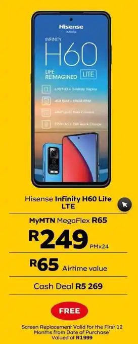 MTN Hisense Infinity H60 Lite LTE offer