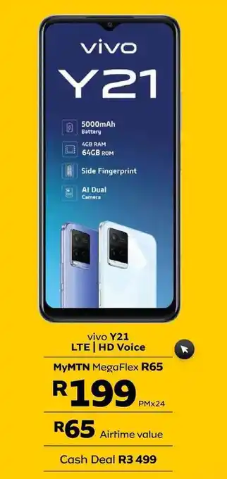 MTN Vivo Y21 LTE | HD Voice offer