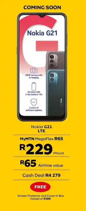 MTN Nokia G21 LTE offer