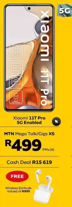 MTN Xiaomi 11T Pro 5G offer