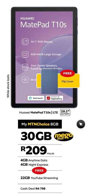 MTN Huawei Matepad T10s | LTE offer