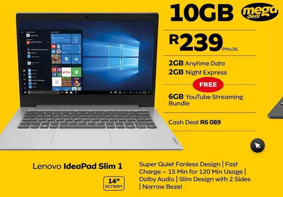 Lenovo IdeaPad Slim 1 offer at MTN