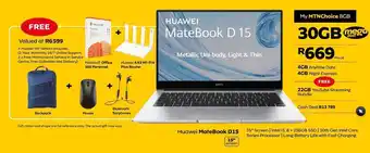 MTN Huawei MateBook D 15 offer