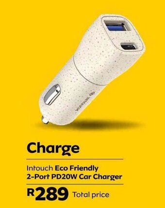 MTN Intouch Eco Friendly 2-Port PD20W Car Charger offer