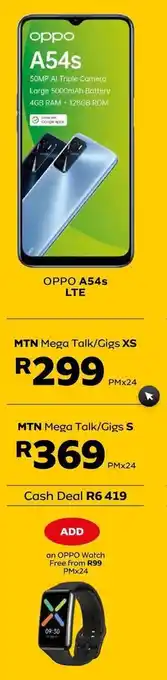 MTN Oppo A54s LTe offer