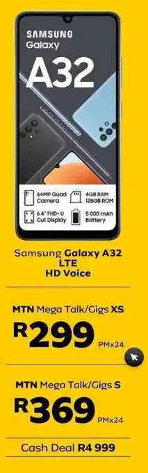 MTN Samsung Galaxy A32 LTE | HD Voice offer