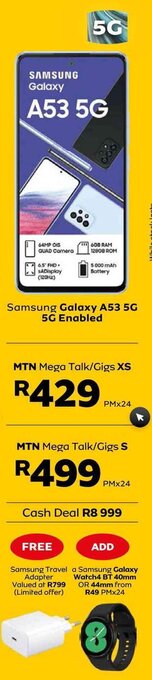 MTN Samsung Galaxy A53 5G offer