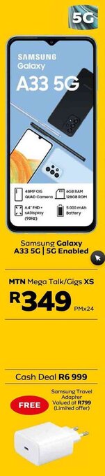 MTN Samsung Galaxy A33 5G offer