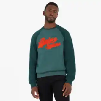 Markham Rj melange green raglan sweater offer