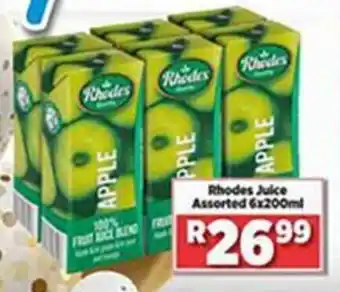 Big Save Rhodes Juice Assorted 6 x 200ml offer