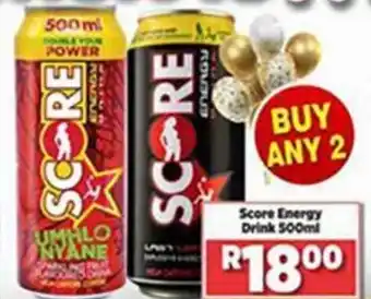 Big Save Score Energy Drink 2 x 500ml offer