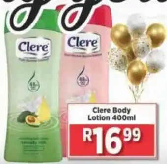 Big Save Clere Body Lotion 400ml offer