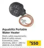 Builders Warehouse Aquablitz Portable Water Heater offer