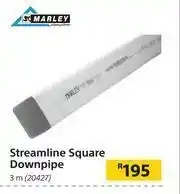 Builders Warehouse Marley Streamline Square Downpipe 3m offer