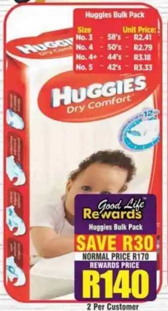 Big Save Huggies Bulk Pack offer