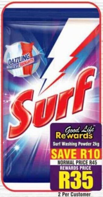 Big Save Surf Washing Powder 2kg offer