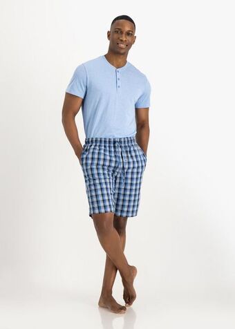 Woolworths Check sleep shorts 2 pack offer