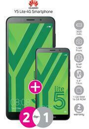 Game 2 x Huawei Y5 Lite 4G Smartphone-On uChoose Flexi 125 + On Promo 65 offer