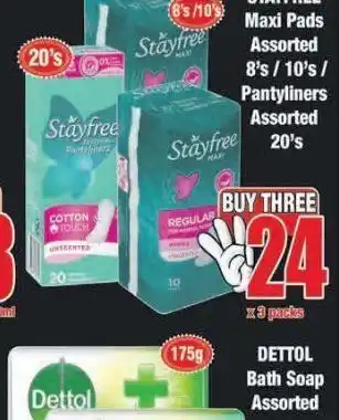 Boxer Stayfree sanitary pads 3 offer