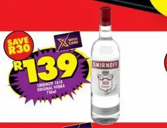 Shoprite Liquor Smirnoff vodka offer