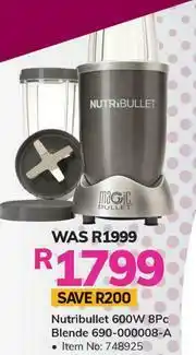 Nutribullet 600W 8 PC Blender 690-000008-A