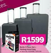 Game Berlin 3 Piece Set + Vacbag Travel Bag offer