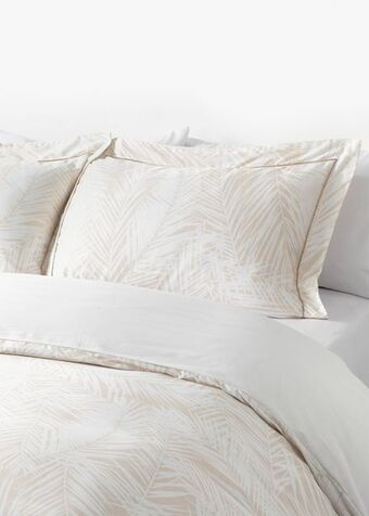 Woolworths Luxe palm leaves 300tc duvet cover set offer
