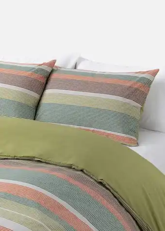 Woolworths Winter stripe duvet cover set offer