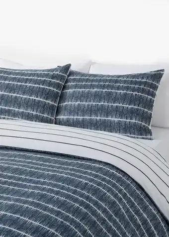 Woolworths Stripe thermal winter duvet cover set offer