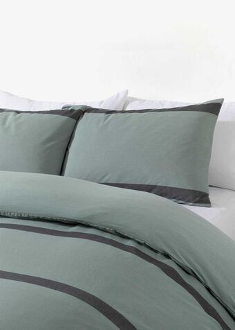 Woolworths Broad stripe yarn duvet cover set offer