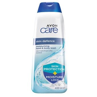 Avon care skin defence moisturising hand & body wash 400ml