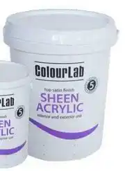 Colourlab Sheen Acrylic (White) Paint Interior/Exterior-20L