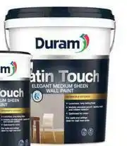 Leroy Merlin Duram Satin Touch (White) Wall Paint Interior/Exterior Mid Sheen-20L offer