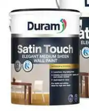 Leroy Merlin Duram Satin Touch (White) Wall Paint Interior/Exterior Mid Sheen-5L offer