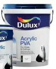 Dulux Acrylic PVA Brilliant (White) Wall Paint Interior/Exterior Matt-20L