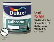 Leroy Merlin Dulux Bathroom+ (White) Wall Paint Soft Sheen-2.5L offer