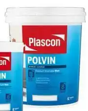 Leroy Merlin Plascon Polvin Super Acrylic (White) Wall Paint Interior/Exterior Matt-20L offer