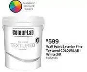 Leroy Merlin Colourlab Fine Textured Wall Paint Exterior (White)-20L offer
