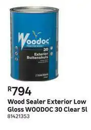 Leroy Merlin Woodoc 30 (Clear) Low Gloss Exterior Wood Sealer-5L offer