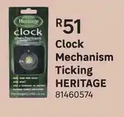 Heritage Clock Mechanism Ticking