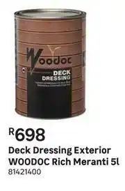 Leroy Merlin Woodoc Rich Meranti Deck Dressing Exterior-5L offer
