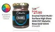 Leroy Merlin Mini Pot High Gloss Enamel Paint Multi Surface (Metallic Rose Gold)-125ml offer