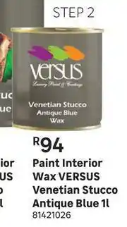 Leroy Merlin Versus Venetian Stucco Antique Blue wax Paint (Interior)-1L offer