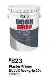 Leroy Merlin Dulux Rockgrip Plaster Primer-20L offer