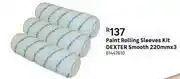 Dexter Paint Rolling Sleeves Kit (Smooth) 220mmx3 81447610