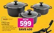 Game 1Mainstays 6 Piece Cast Iron Pot Set offer