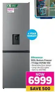 Game Hisense 305L Bottom Freezer/Fridge H415Bi-Wd offer