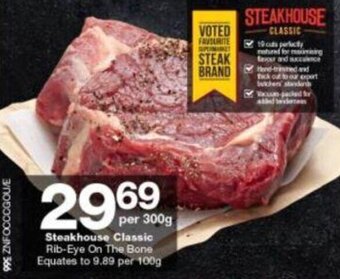 Checkers Steakhouse Classic Rib-Eye on the Bone 300g offer