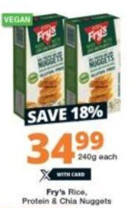 Checkers Fry's Rice. Protein & Chia Nuggets 240g offer