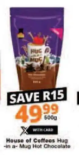 House of Coffees Hug-in-a-Mug Hot Chocolate 500g